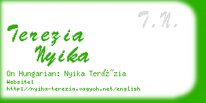 terezia nyika business card